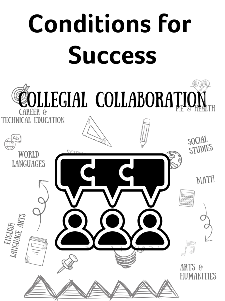 Conditions for Success includes working collaboratively to enhance student learning experiences.